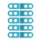 5PCS Adjustable/Full Open Hinges for Cardboard Construction Education Blue Fully open 1