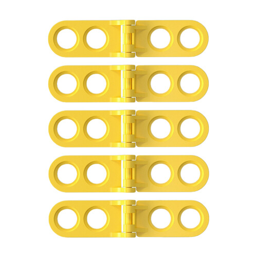 Full Open/Adjustable Cardboard Hinges 5PCS for Cardboard Construction Yellow adjustable