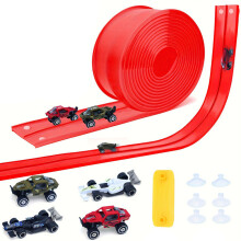 Interactive Silicone Race Track Set for Parent and Child Bonding Activities 58MHS