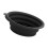 Foldable Face Bowl With Ice Retention System For Home Travel Use Face Basin Black 1