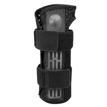 Ergonomic Wrist Sleeve With Reinforced Aluminum Frame Moisture Wicking Fabric Black Left