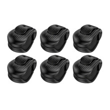 Light weight Protective Fishing Rod Holder Prevent Scratches Safe Multiple Black 6 pack