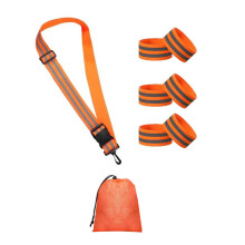 Practical Reflective Band Offering Storage Bag Polyester Texture for Night 8PCS OR