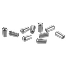 10Pcs 3 Way Toggle Switches Knob Tip Cap For Long Lasting Performances Enduring Silver