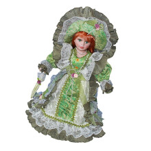 Safe Exquisite Ceramic Victorian Doll Designed for Kids Room Ornament