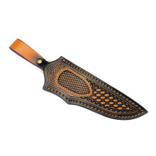 Leather Cutter Sheath Blade Cover With Belt Attachments For Camping Survival