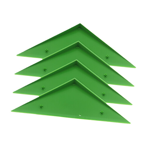 4Pcs Table Edges Safety Guards Triangular Guards Table Football Accessories Green 4pcs