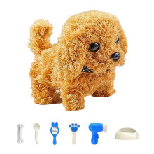Realistic Sounding Electrc Plush Pet Toy With Interactive Movement For Kids Gift B