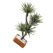 Artificial Pine Tree Miniature Plant For Dollhouses Setup Plastic Tree Model