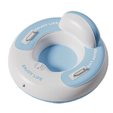 Rapid Inflation Snow Rafts With Reinforced Backrest Extreme Cold Durability Blue