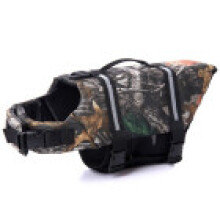 (Gray Camo,2XL(40-50 kg))Chaleco salvavidas para mascotas perro Top seguridad reflectante rayas preservador ropa de natación