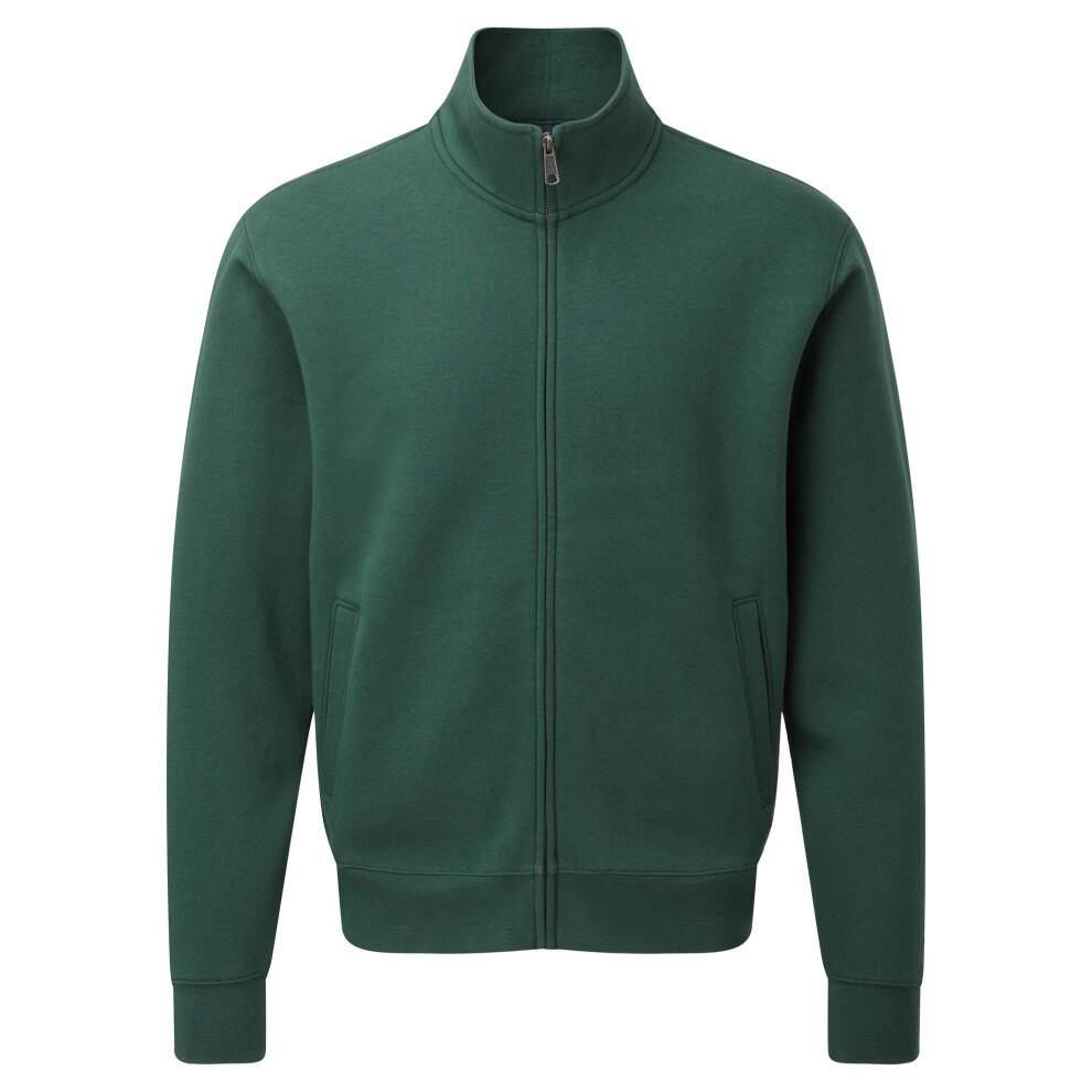 Russell (Xl, Bottle Green) Mens Authentic Full Zip Jacket