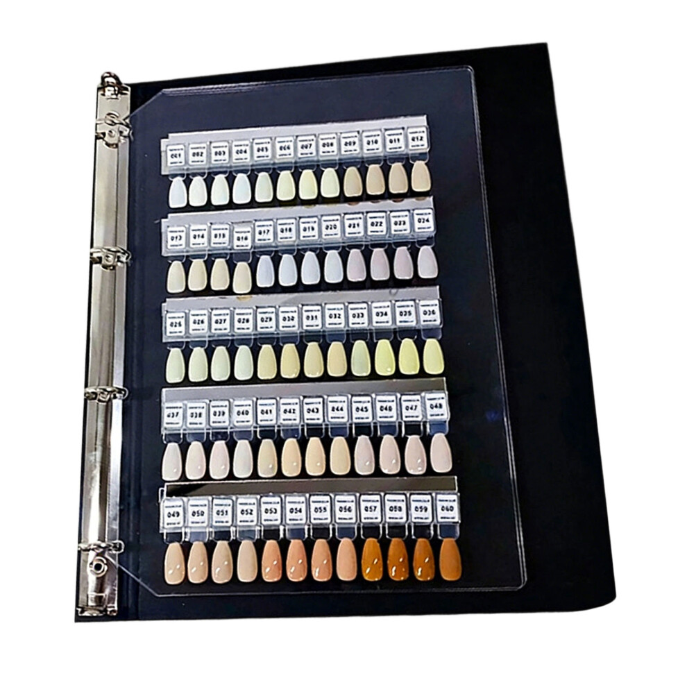 Black Acrylic Magnetic Nail Art Display For 120 Polishing Color Detachable Tips Included
