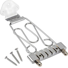 Semi Hollow Body Guitar Bridge Alloy Craftsmanship Reduced String Stress Silver