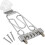 Semi Hollow Body Guitar Bridge Alloy Craftsmanship Reduced String Stress Silver 1