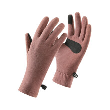 1 pair Cold Weather Gloves Touchable Function Thermal Fabric Outdoor Essential Maroon