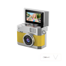 Portable Thumb Sized Sports Camera High Definitions Imaging for Outdoor Adventure Yellow
