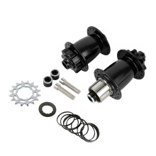 Premium Aluminum Alloy Bicycles Hubs 6 Pawl Freehub Mountain Bike 32Holes Set Black