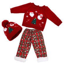 Holiday Theme 22inch Reborns Doll Dress Christmas Theme Soft Washable Doll Suit 087C