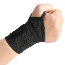 Wrist Support Wrap Breathable Wrist Brace For Basketball Badminton Weightlifting Black