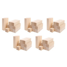 GroßE SchnitzholzblöCke (50-Packungen) 4 X 1 X 1 Zoll Unfertiges Lindenholz Projekt Bastelset DIY Hobby Satz für AnfäNger