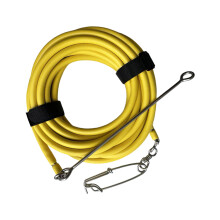 Fishing Floatline Underwater Fishing Line Foam Rubber Tube Stainless Hardware 20M