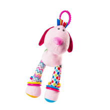 Cartoon Giraffe Stroller Toy Mobile Hanging Rattle Toy For Baby Visual Stimulate Pink