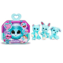 (Blue) Scruff Luvs A Surprise Bath Cat Dog Bunny Plush Toy Stuffed Doll Gift Xmas Kid