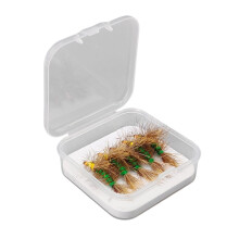 Dry Fly Lures for Insect Simulation in Natural Water Fishing Expeditions Green Hook 8