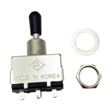 Sound Guitar Tone Selector 3 Way Switches Easy Mounting Musician Friendly Silver black hat