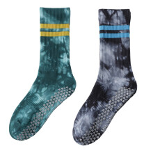 Fashionable Pilates Socks 2 Pair Silicone Grip Gym Dance Floor Safety Wear S1