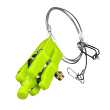 Easy to Install Fishing Line Anti Entanglement Clip Wide Applicability Green