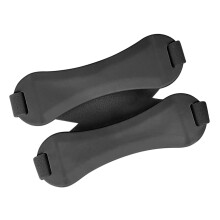 Flexible Silicone Patella Band Stabilize During Exercise Black double patella
