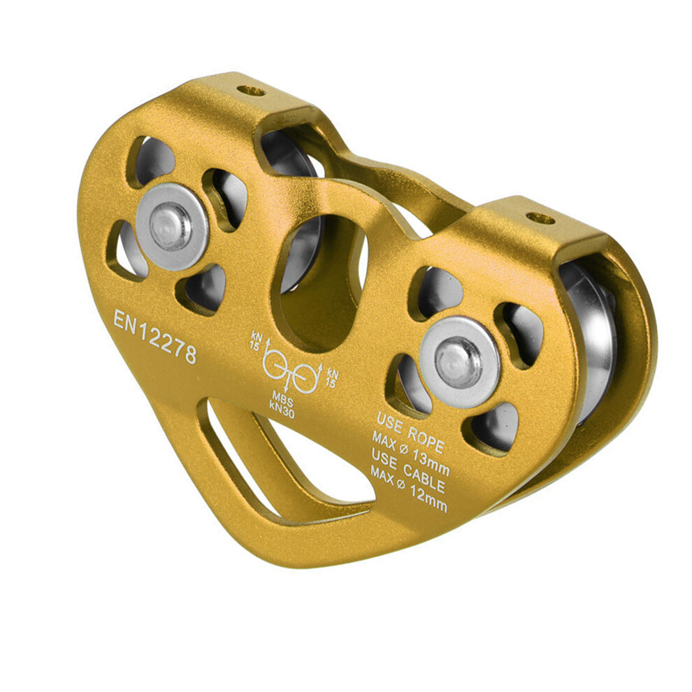 Multipurpose Climbing Pulley Carabiner Reliability Screwgate Carabiner Gold 7696002399698