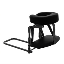 Complete Massage Head Rest Set For Bed Portable Foldable Pillow with Hand Stand Black