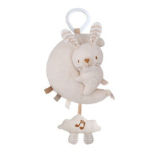 Soft Cotton Baby Car Seat Hanger Toy With Calming Music Box And Easy Attachment R