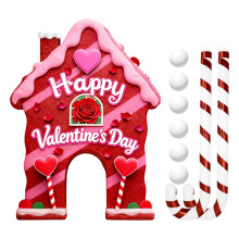 Safe Indoor Golf Game Set Gingerbreads Theme Golf Toy Valentines Day Gift Supply 10