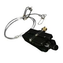 Anti Entanglement Fishing Line Release Clip Easy Installation Rustproof Black