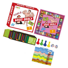 Adult Interactive Couple Board Game Drinking Game Toy for Dating Entertainment Peach