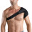 Breathable Single Shoulder Compression Sleeve Adjustable Strap Injury Prevention Black 1