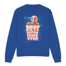 (M, Royal Blue) SpongeBob SquarePants Unisex Adult Best Bottom Feed Ever Sweatshirt