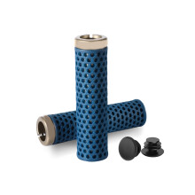 2Pcs Bicycles Handlebars Grip Bicycles Handle Cover Antislip for Mountain Bikes Blue Gold