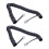 2X Replacement RJ9 4P4C Plug Coiled Stretchy Telephone Handsets Cable  Black 1