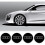 Audi Wheel Centre Caps - 69mm - Gloss Black 1