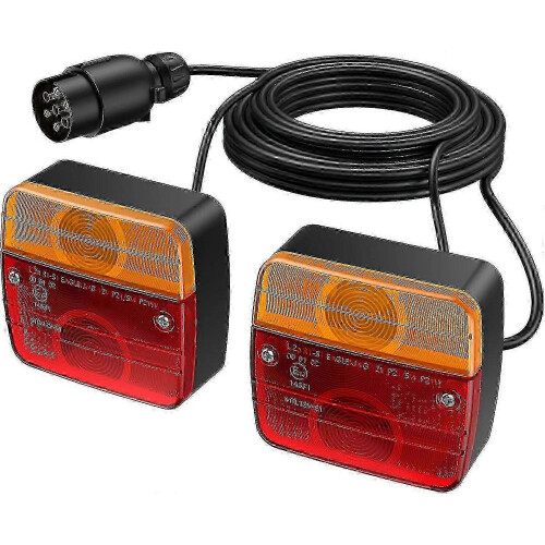 12V trailer light set with screw mount & 7-pin connector