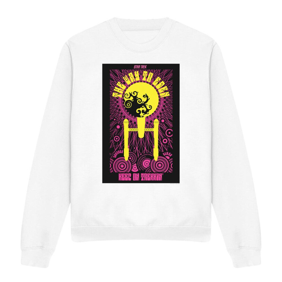 Star Trek (M, ) Unisex Adult The Original Series Episode 75 Sweatshirt White