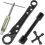 Plumbing Tools Angle Stop Removal Tool with 1/2 Compression Sleeve Puller, Quick Repair Plumbing Wrench Kit 1