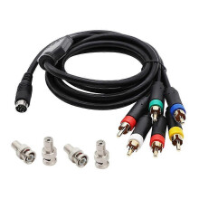 RGB/RGBS Video Cable for MD2 with BNC Adapter