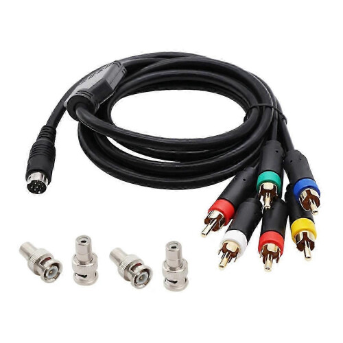 RGB/RGBS Video Cable for MD2 with BNC Adapter