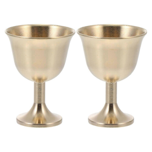 Set di 2 bicchieri da vino in rame Barware, resistenti e durevoli.